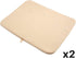 2 X Norpro 16" X 18" Durable Microfiber Dish Drying Mat Cream 359E...