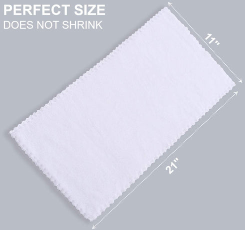 8 Pack Large Burp Cloths for Baby - 20" by 10" Ultra Absorbent Burping Cloth, Baby Washcloths, Newborn Towel - Milk Spit Up Rags - Burpy for Unise...