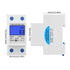 Single Phase Energy Meter 230VAC LCD KWH Electric Meter 5-32A 50Hz Single Phase DIN Rail KWH Meter Electricity Usage Meter Electricity Usage Monit...