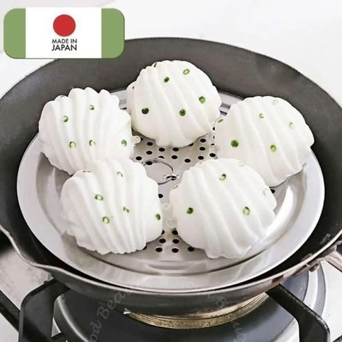JapanBargain 1855, Japanese Cooking Steamer Plate Stainless Steel Plate for Steam Dim Sum, Bun, Vegetable, Seafood, Made in Japan...