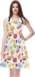 WONDERTIFY Macarons Apron,Colorful Macarons Cake and Various Fruits Bib Apron with Adjustable Neck for Men Women,Suitable for Home Kitchen Cooking...