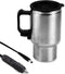 Car Heating Cup, 12V 450ml Stainless Steel Car Travel Mug with Cigarette Lighter, Electric Water Kettle Heated Mug, Travel Coffee Cup for Heating ...