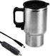 Car Heating Cup, 12V 450ml Stainless Steel Car Travel Mug with Cigarette Lighter, Electric Water Kettle Heated Mug, Travel Coffee Cup for Heating ...