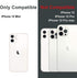 TORU MX Slim for iPhone 12 Mini Magnetic Case, Compatible with Magsafe, Hybrid Transparent HD Clear Case with Detachable Wrist Strap, Scratch Resi...