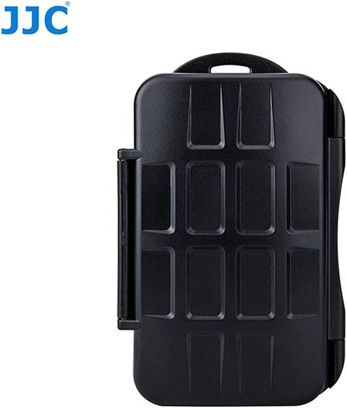 JJC MC-XQD6 Ruggard XQD Card Case, Shockproof XQD Case, Water-Resistant XQD Case Case, Rubber Sealed Ergonomic Locking Easy Carrying Memory Card C...