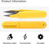 PRETYZOOM 4Pcs Office Cutting Tools Stainless Steel Sewing Scissors with Cap Small Embroidery Clippers Cross Snips Thread Cloth Cutters DIY Suppli...