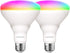 ANWIO Smart Light Bulb BR30 RGB Color Changing LED WiFi Dimmable Multicolor Light Bulbs E26 Base, Compatible with Alexa, Google Assistant, No Hub ...