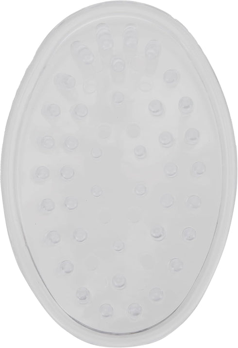 iDesign Plastic Soap Dish, Soap Saver, and Kitchen Sponge Holder - Set of 3, 0.75” x 3.25” x 4.75”, Clear...