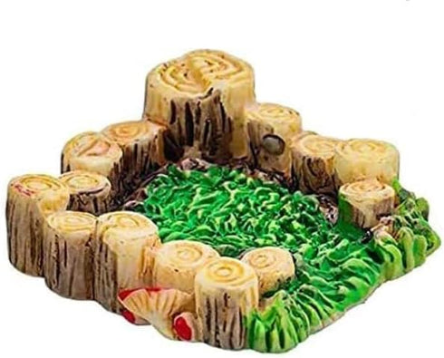 Woodpile Meadow Miniature Fairy Garden Accessories,Miniature Pond Lawn Garden Ornament Figurines, Mini Lighthouse Water Well Bridge Figurines, Mic...