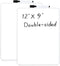 Small Dry Erase Board, 12” x 9” Mini Whiteboard with Black Dry Erase Markers, Small White Board Sets for Kids Students Teachers Artists, Set of 2(...