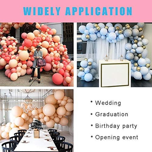 Balloon Decorating Tape Strip for Ballon Arch Garland Kit 2 Rolls 32.8 Feet, 400 Pcs Glue Dots Point Stickers for Wedding Birthday Party (Double H...