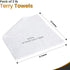 White Terry Rags 2lb Bulk Towel Rag Multipurpose 12x12 Inches 100% Cotton Ring Spun Cleaning Solution for Body Shops, Garages, Restaurants, Home, ...