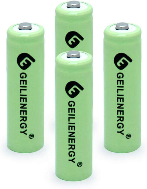 AA 600mAh 1.2V NiMH Rechargeable Batteries for Solar Light,Solar Lamp,Garden Lights Green(4 PCS)...