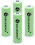 AA 600mAh 1.2V NiMH Rechargeable Batteries for Solar Light,Solar Lamp,Garden Lights Green(4 PCS)...