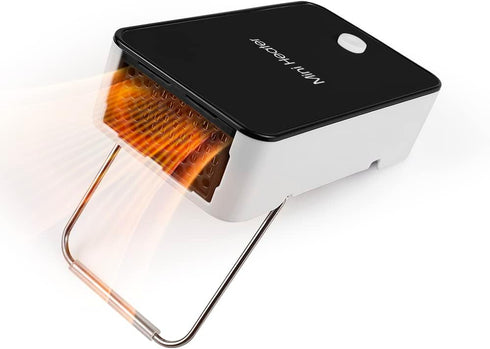 Portable Space Heater YOUCIDI Mini Desk Heater Electric Fan Air Warmer for Room/Office/Desktop Black...