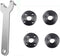 Grinder Flange Angle Wrench Metal Lock Nut Fit for DW Milwaukee Makita 193465-4 Compatible with Bosch Black & Decker Ryobi 4.5" 5" 5/8-11 (1 wrenc...