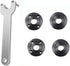 Grinder Flange Angle Wrench Metal Lock Nut Fit for DW Milwaukee Makita 193465-4 Compatible with Bosch Black & Decker Ryobi 4.5" 5" 5/8-11 (1 wrenc...