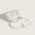 White Pearl Purse Women Soft Leather Evening Clutch Bag Wedding Prom Shoulder Crossbody Bag Small Chic Party Purse…...