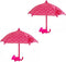 (2 Pack) Phone Umbrella for Sun Shade, Funny Phone Snap Finger Phone Stand Silicone Phone Holder with Umbrella and Suction Cup for Phone, Red Flow...
