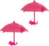 (2 Pack) Phone Umbrella for Sun Shade, Funny Phone Snap Finger Phone Stand Silicone Phone Holder with Umbrella and Suction Cup for Phone, Red Flow...
