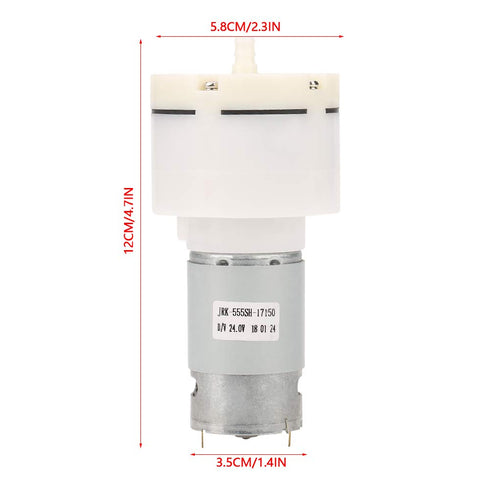 Mini vacuum pump, DC 24V Mini Small, low-noise, short filling time Air vacuum suction pump, 24V Mini vacuum pump> 13.0 L / min, <60dB, low noise, ...