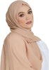 LMVERNA Pleated Solid Color Double-End Tassels Headscarf for Women, New Breathable Soft Rayon Scarf...