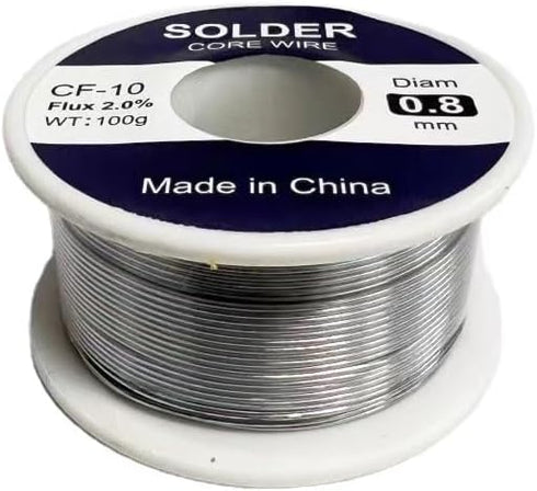 Tin Lead Rosin Core Solder Wire for Electrical Soldering, Content 2.0% Solder Flux Sn63-Pb37 (0.5mm-2.0mm) (Solder-0.8mm)...