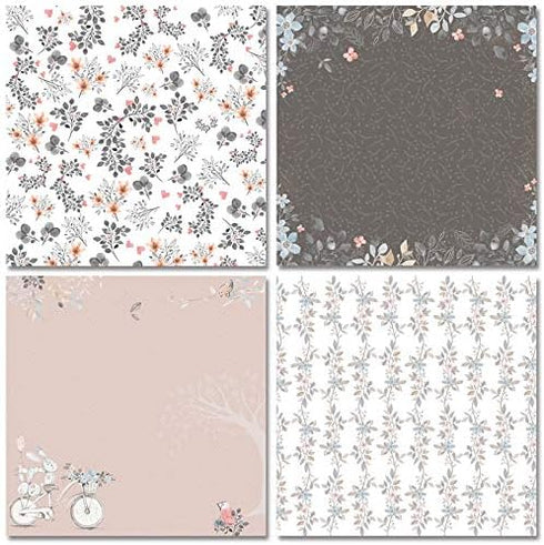 Happy Easter Rabbit with love Theme Scrapbook, DIY Album Scrapbook Paper, Hand Account, Greeting Card Making Background Paper Craft Supplies Paint...
