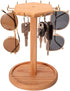 Sunglasses Organizer Wood Eyeglass Holder Stand Multiple Sunglass Display Stand Rack for 12 Pairs Eyeglasses Eyewear Organizer for Table Desk Coun...