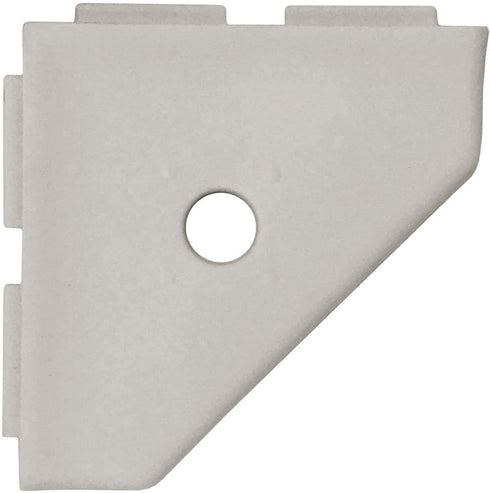 Questech Decor Shower Soap Dish, Lugged for New Construction, Corner Shower Shelf for Tiled Shower Walls, 5 Inch Geo Lugged Shower Corner Shelf, G...
