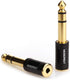MOBOREST 3.5mm to 1/4" Adapter - Authentic Genuine Universal 6.35mm Pure Copper Adapter Jack - 3.5mm (1/8 Inch) Female to 6.35mm (1/4 Inch) Male H...