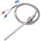 Twidec/2M NPT 1/4"inch (6X100MM) Pipe Thread Temperature Sensor Probe Two Wire Temperature Controller (0~600?) 304 Stainless Steel K Type Thermoco...