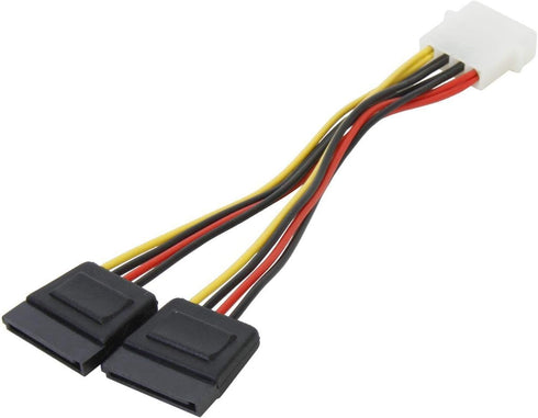 Nippon Labs POW-S6800-6IN 5.25 Male to SATA x 2internal DC Adaptor Cable...