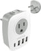 Israel Power Adapter, VINTAR Israel Plug Adapter with 1 USB C,3 USB Ports and 2 American Outlets,6 in 1 Type H Travel Adapter for US to Israel, Je...