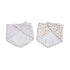lulujo Soft Cotton Baby Bib, 2 Pack, Vintage Floral/Dragonfly...