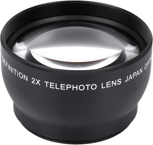 52mm telephoto lens52mm 2X mag,Lens,52mm 2X Magnification HD Tele Converter Telephoto Lens for 52mm Mount Camera......