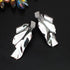 Geometric Statement Texture Earrings for Women Large Fashion Irregular Minimalism Earrings Simple Modern Rectangle Large Leaf Earrings Hypoallerge...