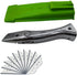 Dolphin PVC Zinc-aluminum Alloy Handle Roll Floor Cutter Knife Wallpaper Carpet Cutting Tool with 10pcs Blade...