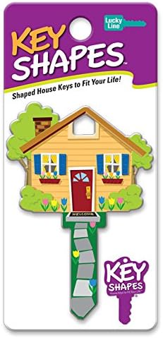 Lucky Line Key Shapes, Home, House Key Blank, LW, 1 Key (B105L)...