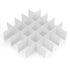 ShineMe Drawer Dividers, 8pcs Drawer Divider Organizers, White DIY Plastic Grid, Plastic Adjustable Drawer Dividers, Household Storage Makeup Sock...