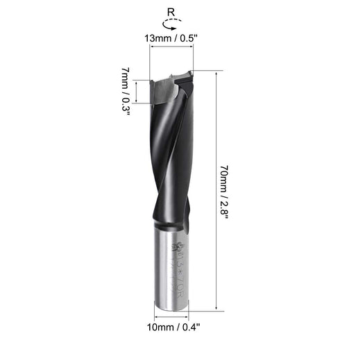 uxcell® Brad Point Drill Bits for Wood 13mm x 70mm Forward Turning HSS for Woodworking Carpentry Drilling Tool...