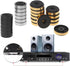 12 Pack Speaker Isolation Feet Amplifier 48mm Plastic Shock Absorption Base Pads SoundBox Peg Stand Foot Mat Shock Absorber For Audio CD AMP HiFi ...