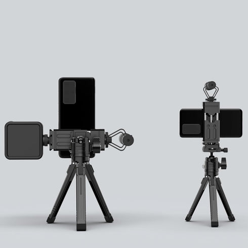 Tripod Phone Mount Holder with Sliding Cold Shoe,Universal Smartphone Mount Adapter with 1/4" Standard Screw&& Arca Swiss Quick Release Plate,Phon...