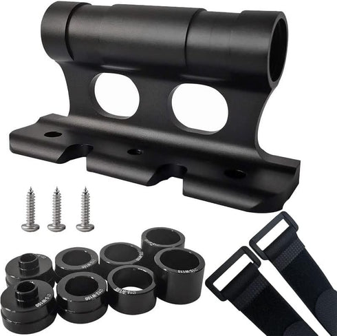 Bike Quick Release Fork Mount Block, Aluminum Alloy Bicycle Front Fork, Block Car Roof Rack Support Bike Stand Holder with Adapters,for Truck/Trai...