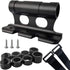 Bike Quick Release Fork Mount Block, Aluminum Alloy Bicycle Front Fork, Block Car Roof Rack Support Bike Stand Holder with Adapters,for Truck/Trai...