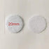 Vkey (500 Pair Sets) 3/4inch 20mm Diameter Sticky Back Coins Hook & Loop Self Adhesive Dots Tapes (White)...