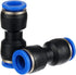 Metalwork Plastic Push to Connect Straight Union Pipe Tube Fitting, 10mm OD x 10mm OD, Straight Pneumatic Connector (Pack of 10)...