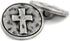 Bezelry 12 Pieces Cross Symbol Metal Shank Buttons. 20mm (3/4 inch) (Antique Silver)...
