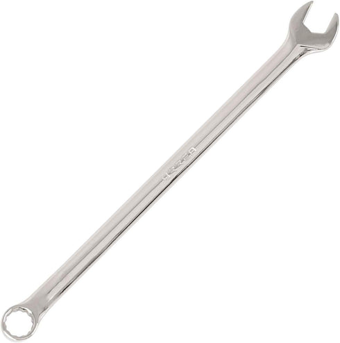URREA 12-Point Combination Wrench - 10mm Extra Long Mechanics Tool with Extended Reach & Nickel-Chrome Finish - 1210ML...