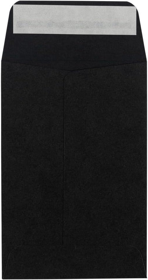 LUXPaper #4 Coin Envelopes | 3'' x 4 1/2" | Midnight Black | 80lb. Text | 50 Qty...